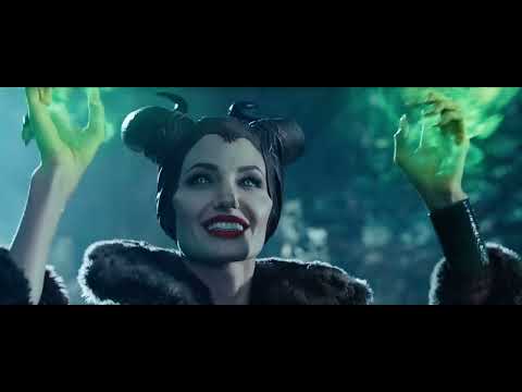 Shot from Maleficent Dream trailer showing Aurora among the Moors with dark score underneath