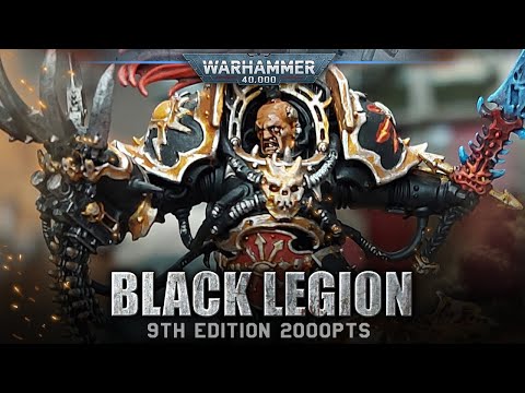 Black Legion Chaos Space Marines COMPLETE ARMY Warhammer 40K 9th Edition 2000pts