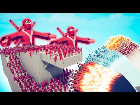 100x NINJA + 2x GIANT vs 3x EVERY GOD - TABS | Totally Accurate Battle Simulator 2024