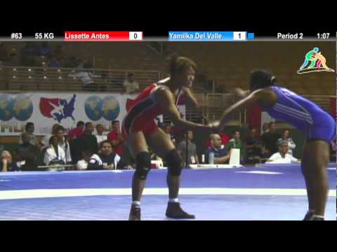2012 Pan Am: 55 KG WM Semifinal: Lissette Antes (ECU) vs. Yamilka Del Valle (CUB)