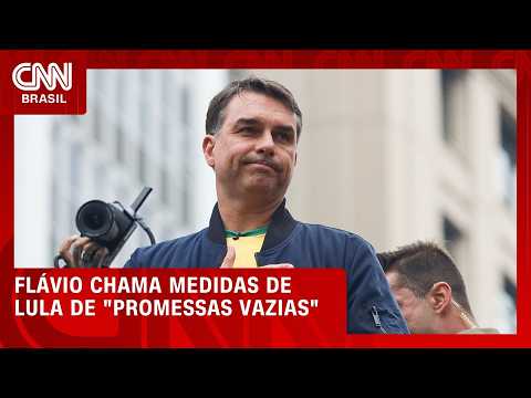 Flávio Bolsonaro descreve medidas de Lula como “promessas vazias” | HORA H