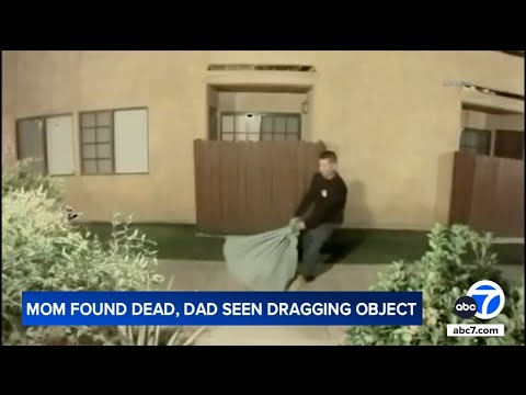 Husband of SoCal woman found dead in forest seen dragging wrapped object
