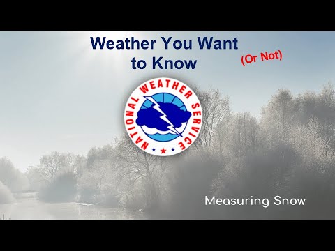 How to Measure Snow