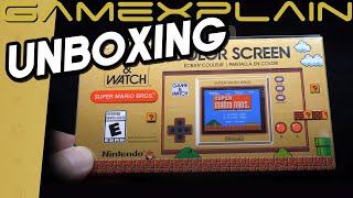 Unboxing the Super Mario Bros Game & Watch! + Gameplay & Feature Tour