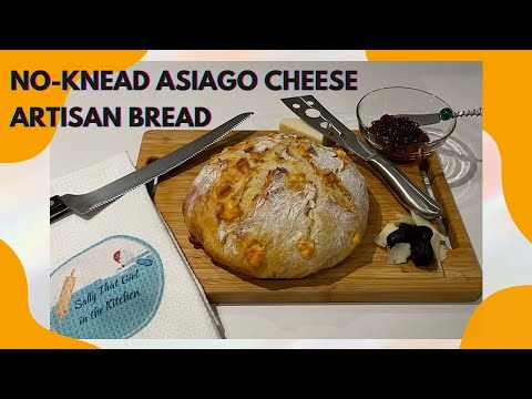 No-Knead Asiago Cheese Artisan Bread