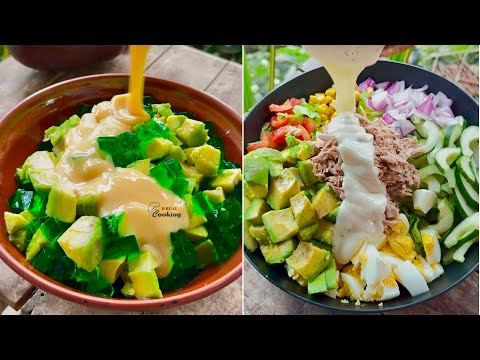 2 Easy Avocado Recipe | Avocado Jelly Salad and Avocado Veggie Salad