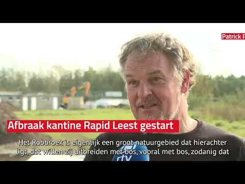 Afbraak kantine Rapid Leest gestart