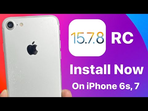 Install IOS 15.7.8 RC update on iPhone 6s, 7 - iOS 15.7.8 RC new update