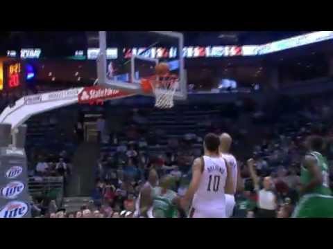 Rondo Running Boston Celtics vs Milwaukee Bucks