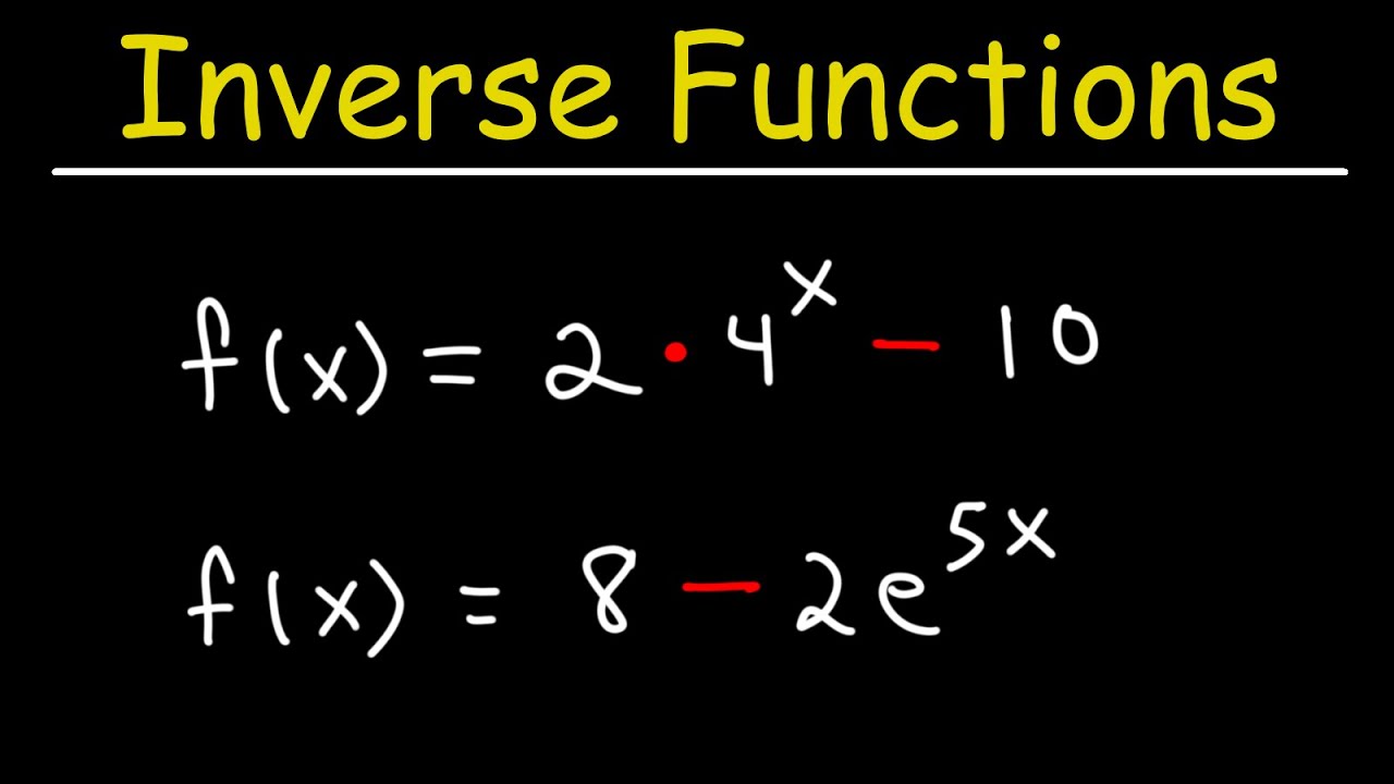 How To Find The Inverse of Exponential Functions
