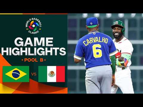 Brazil vs. Mexico 2026 World Baseball Classic | Game Highlights