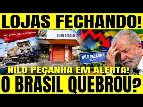 🚨🇧🇷 LOJAS FECHADAS ASSUSTAM MORADOR DE NILO PEÇANHA NOVA IGUAÇU BAHIA LULA QUEBROU O BRASIL!