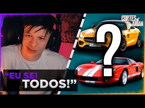 ARUAN REAGE A ADIVINHE O CARRO PELO SOM DE START (FORCEMAN QUIZ) - Cortes do Aruan
