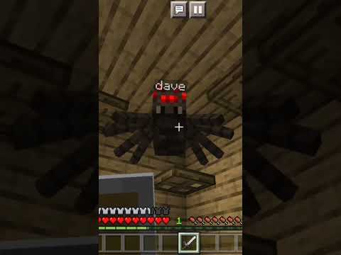 (spider dave)in my house #shorts #minecraft #memes