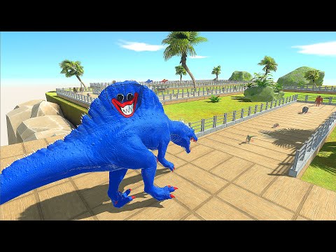 HUGGY WUGGY SPINOSAURUS DEATH RUN - Animal Revolt Battle Simulator