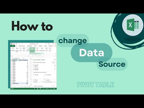 Excel Pivot Table: How To Change Data Source