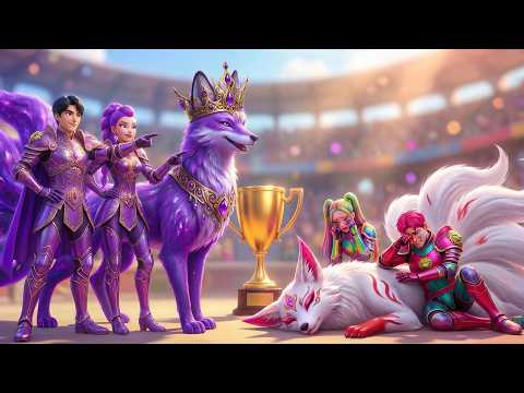 Purple Clan vs  Pink Clan RUMI wins the legendary WOLF race championship -   KPOP Demon Hunter