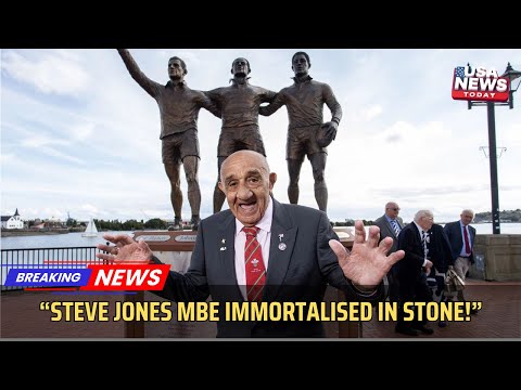 Steve Jones MBE Honoured with Statue | Celebrating Welsh Sporting Legends। USA NEWS TODAY