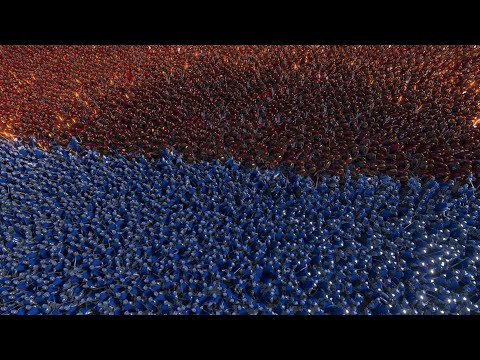 10.000 KNIGHTS vs 10.000 SPARTANS | UEBS