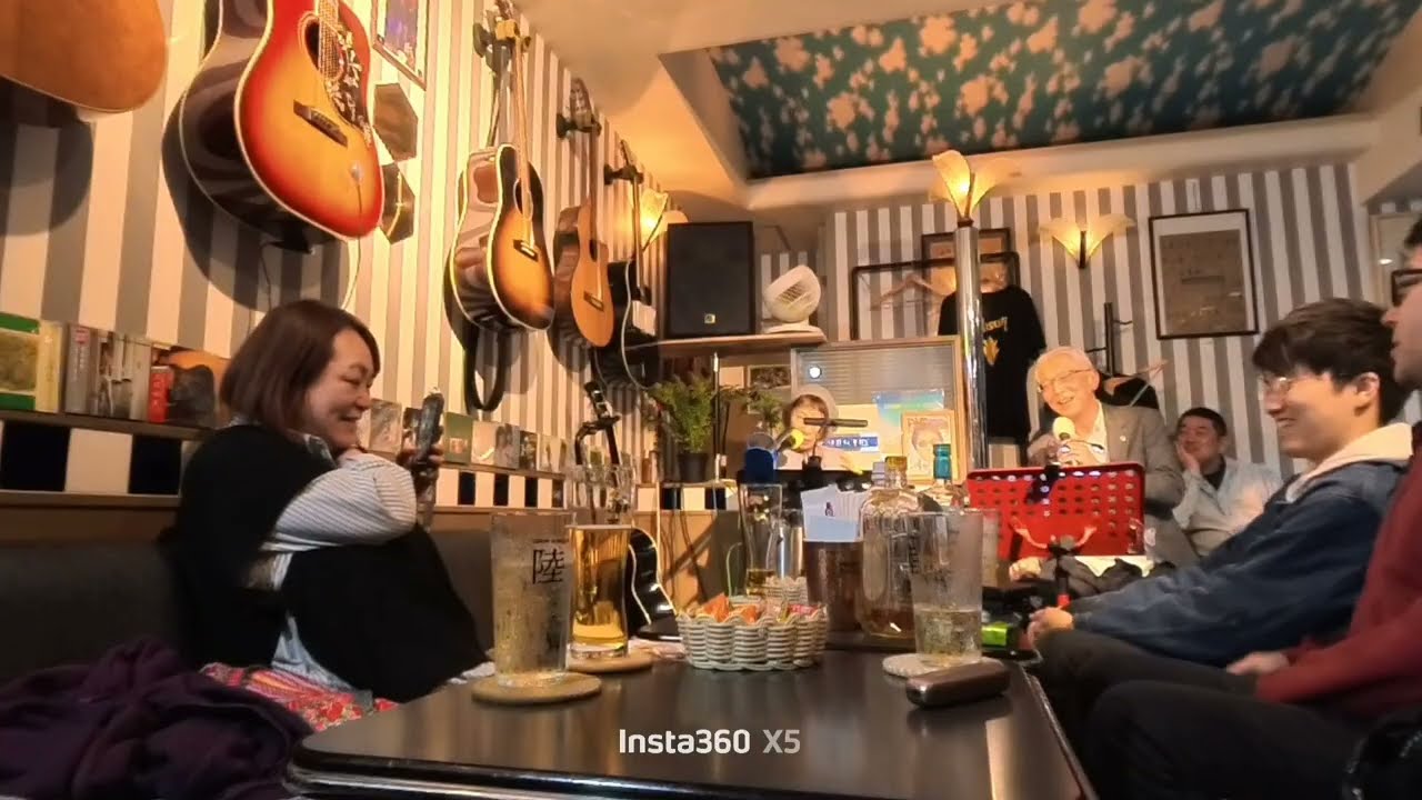 ジュリー💗メドレーを20分間ウクレレ弾き語り🎶素敵なゲストボーカルも‼️「オンリーワンミニLIVE」2026年3月29日「ガラスの言葉」にて#沢田研二#tokio#勝手にしやがれ#insta360x5