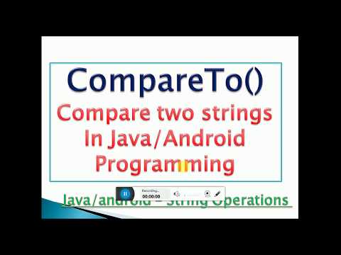 Compareto Method In Javaandroid With Example Compare Two Strings