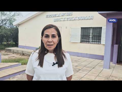 Los estudiantes de los parajes de Quines recibieron kits educativos y guardapolvos