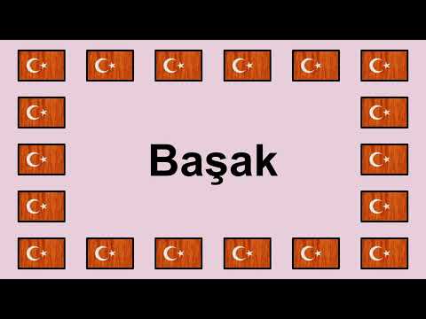 Pronounce BAŞAK in Turkish 🇹🇷