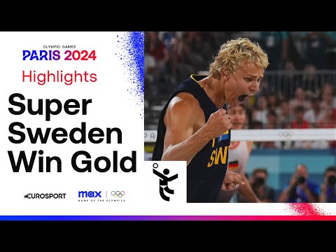 Sweden defeats Germany for first-ever beach volleyball gold medal 🇸🇪 | #Paris2024 Highlights