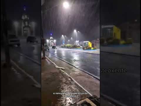 BOA CHUVA EM CAJAZEIRINHAS! Sertão da Paraíba recebe água na noite deste domingo! #chuvas #sertão