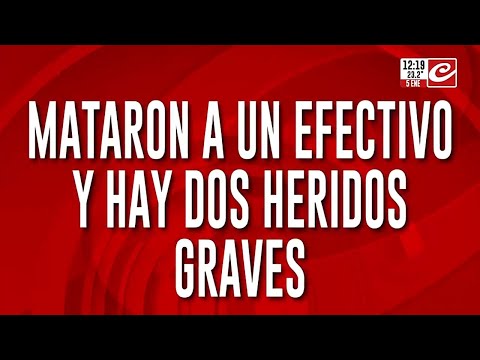 Infierno a tiros en San Martín: un policía muerto y otro agoniza
