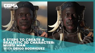 6 Steps to Create a Realistic 3D Character - Mursi Man | Deigo Rodriguez
