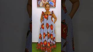 Elegance African ANKARA Wrap Max Dress #zamakalefashion #africandressstyles #womensclothing #fashion