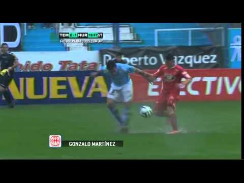 Gol de Martínez. Temperley 0 - Huracán 1. Fecha 12. B Nacional. Fútbol Para Todos