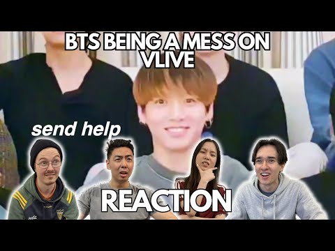 BTS BEING A MESS ON VLIVE REACTION!!