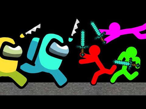 Stickman VS Among Us 5 - AVM Shorts Animation