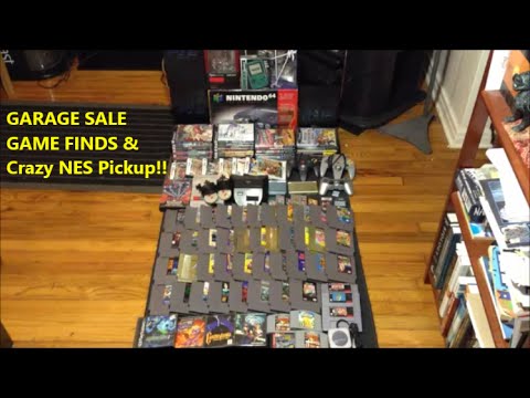 GARAGE SALE GAME FINDS & Crazy NES Pickup!! | Scottsquatch