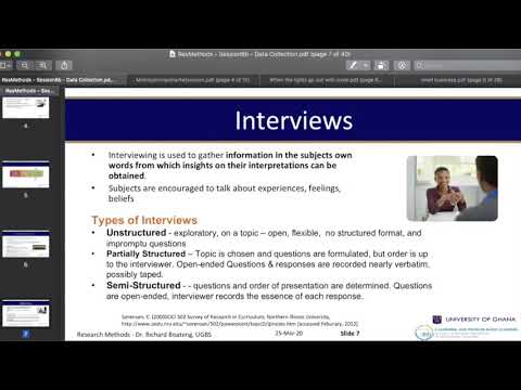 RB Research Methods S6c - Qualitative Data Collection