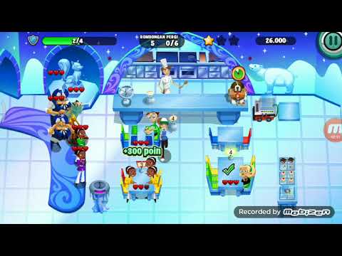 Diner Dash level 192 bintang 3 - GRILL 'N' CHILL