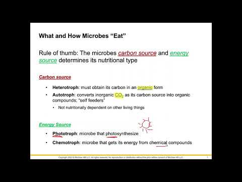 Biol 2117 Chapter 6 Microbial Nutrition and Growth