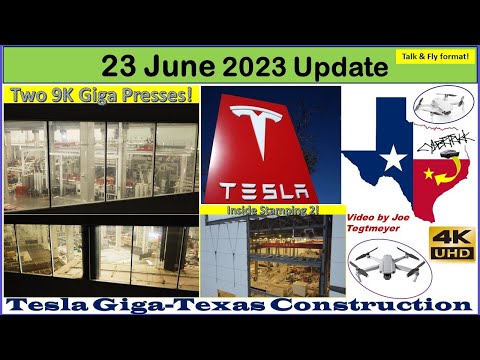 Inside Casting & Two 9K Giga Presses! Inside Stamping 2! 23 June 2023 Giga Texas Update (05:45AM)