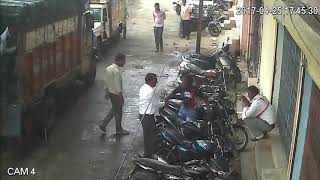Bike thief in India caught red handed
