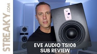 Video thumbnail for EVE AUDIO TS108 SUBWOOFER REVIEW - Streaky.com by Streaky