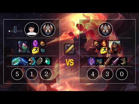 DWG ShowMaker Akali vs Zed Mid - KR Challenger Patch 10.11