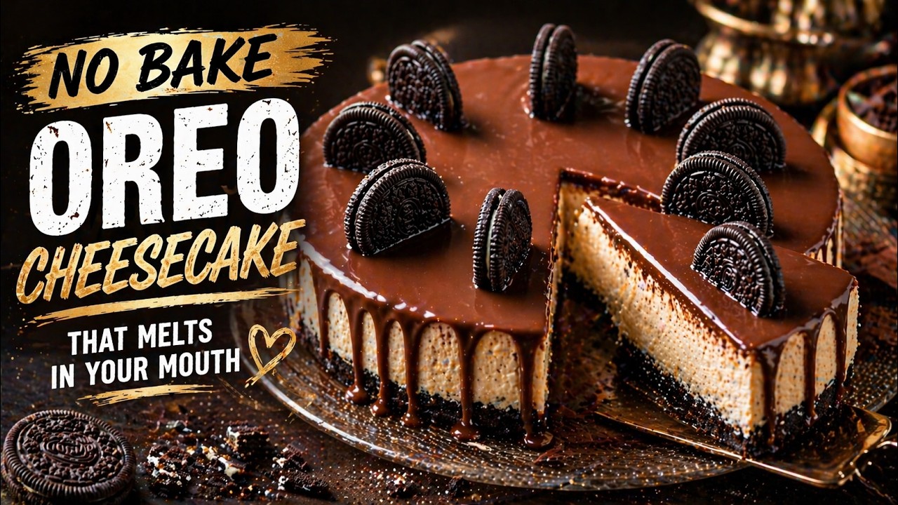 STOP Buying Desserts! Make This No Bake Oreo Cheesecake