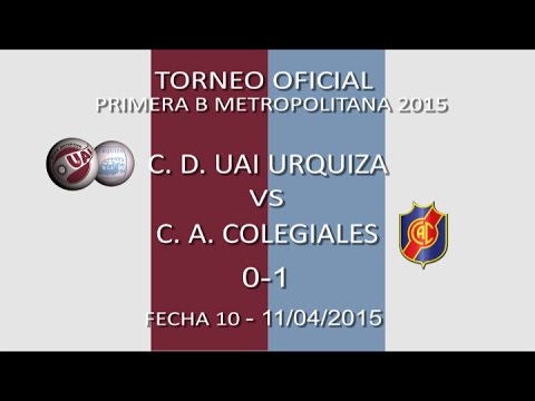 Resumen UAI Urquiza 0 - Colegiales 1