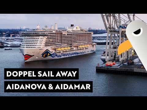 AIDAmar & AIDAnova 💋 Sail Away Together: Gemeinsames Auslaufen aus Hamburg 🔴 LIVE 07.03.2026