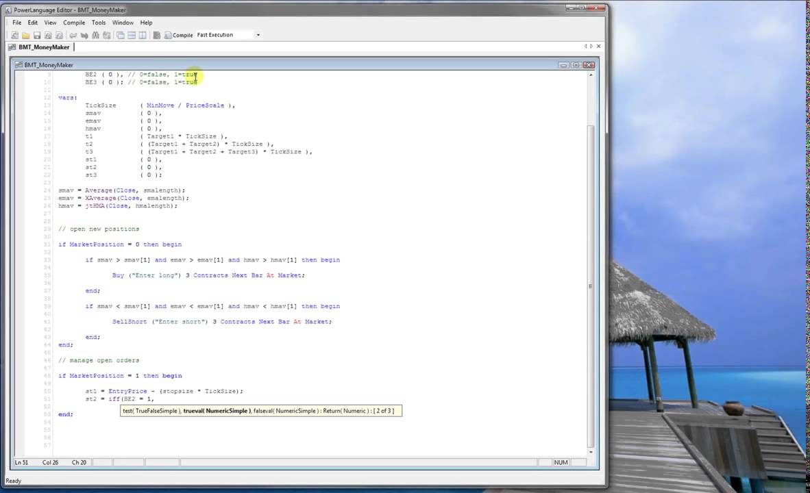 MultiCharts EasyLanguage Strategy How-to