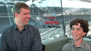 Jeff Kinney & Jason Drucker Talk DIARY OF A WIMPY KID: THE LONG HAUL | Exclusive Interview video