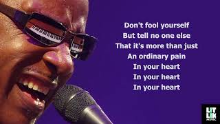 Stevie Wonder - Ordinary Pain (Lyrics)
