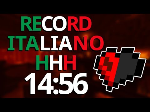 HO FINITO MINECRAFT HARDCORE CON MEZZO CUORE IN MENO DI 15 MINUTI (record italiano & top 3 MONDIALE)